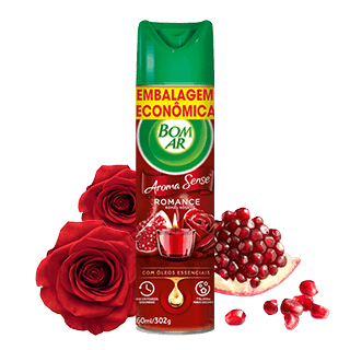 Bom Ar® Aerossol Aroma Sense Romance